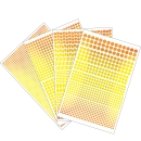 Bügelpailletten Set in Spiegel Gold 4-teilig